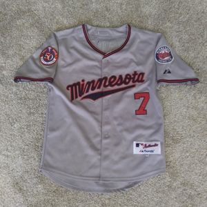 Youth XXL Joe Mauer Twins Jersey Majestic
